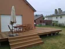 Terrasse en bois exotique